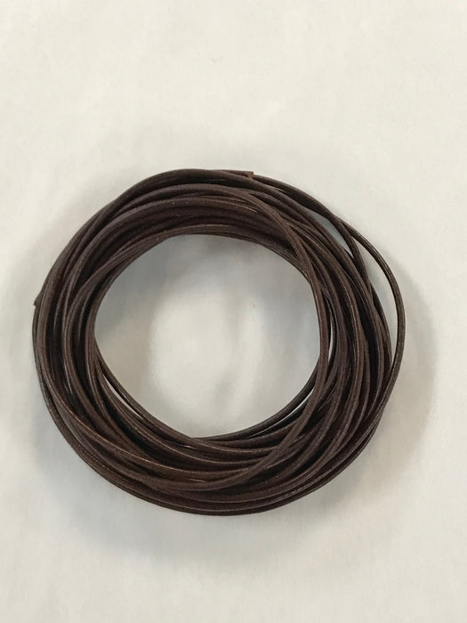 2mm Round Indian Leather Cord 5yrd Bundles