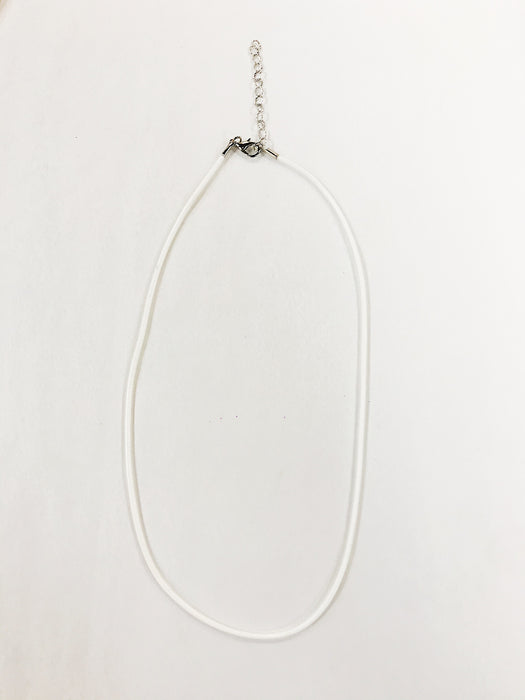 Coated Cotton Cord Necklace