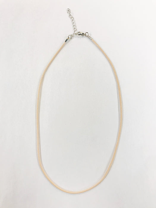 Coated Cotton Cord Necklace