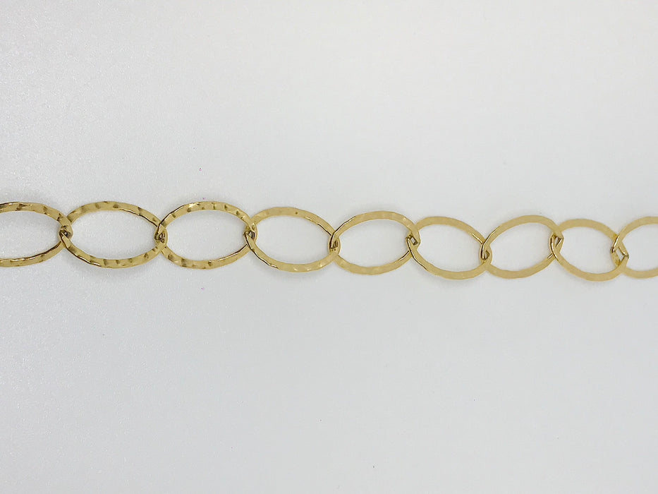 GOLD FILLED HAMMERED LOOK CHAIN