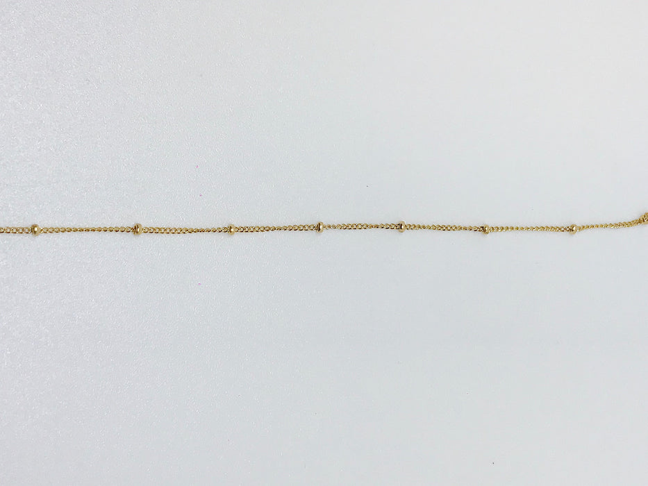 GOLD FILLED CHAIN WITH SPACER BEADS