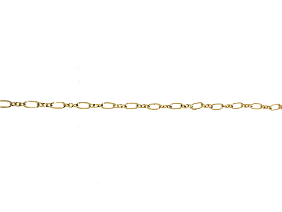 GOLD FILLED SMALL CHAIN WITH BIG OVALS
