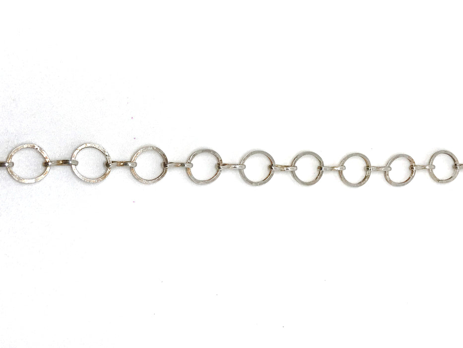 STERLING SILVER CIRCLE LINK CHAIN