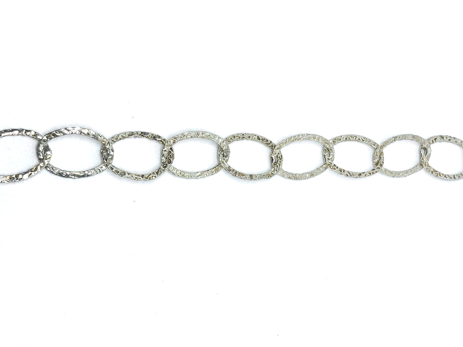 STERLING SILVER LARGE OVAL LINK CHAIN