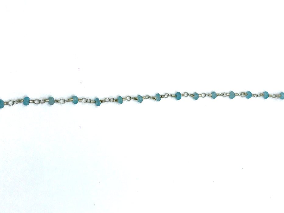 APATITE CLUSTER STERLING CHAIN