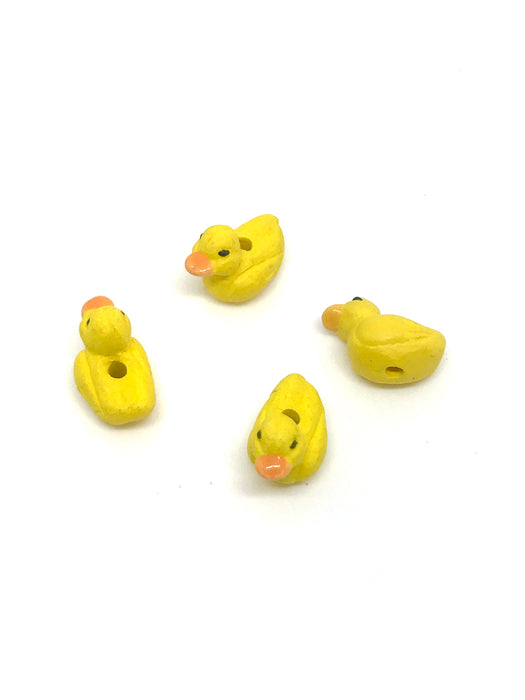 Rubber Duck Bead Handmade Ceramic