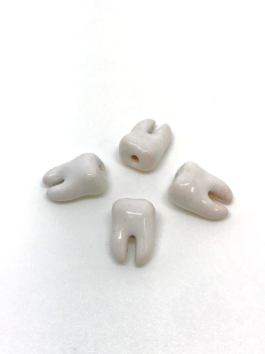 Tooth Bead Handmade Ceramic