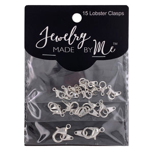 LOBSTER CLASP SILVER 15PC