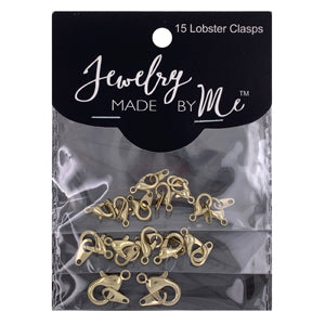 LOBSTER CLASP GOLD 15PC