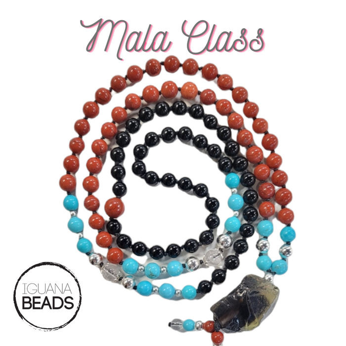 Class Fee - Knotted Gemstone Mala -Saturday December 7 11:30am