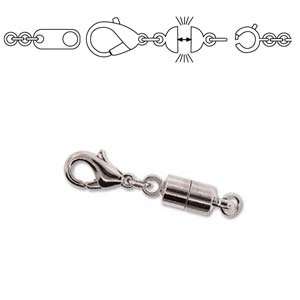 MAGNETIC CLASP CONVERTER Silver Plated Necklace converter