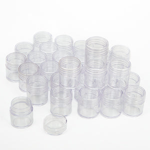 Bead Organizer - CLEAR BOX W/30 CONTAINERS 1IN JAR-6.4X5.4X1.25 IN