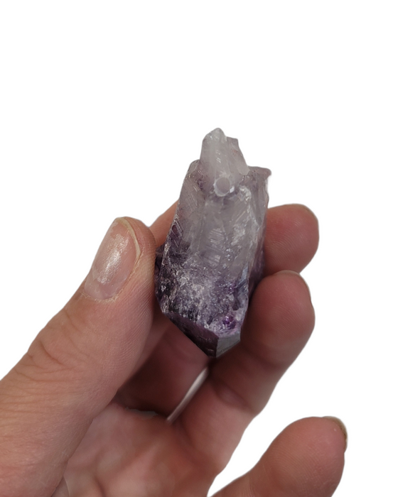 Rough Amethyst Point - large Drilled Hole