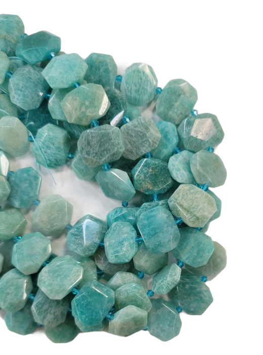 18x25mm Russian Amazonite Rectangle Bead Strand (Large focal beads)