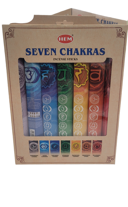 Hem 7 Chakra Gift Pack Incense 20 Sticks