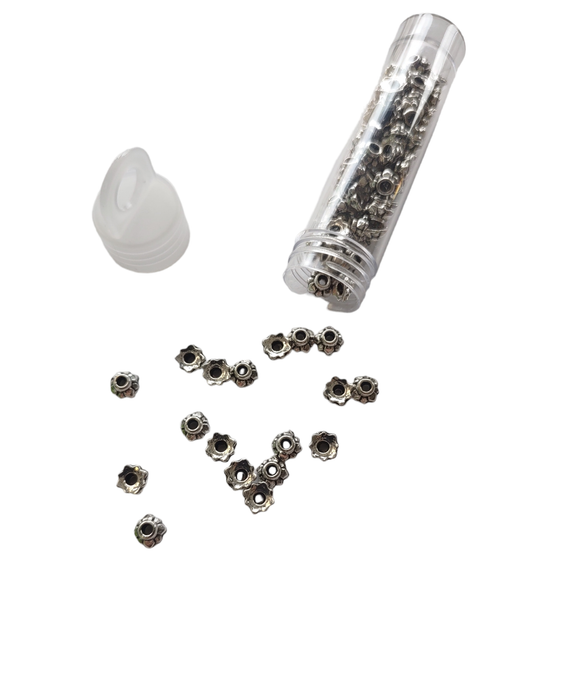 5mm pewter bead caps