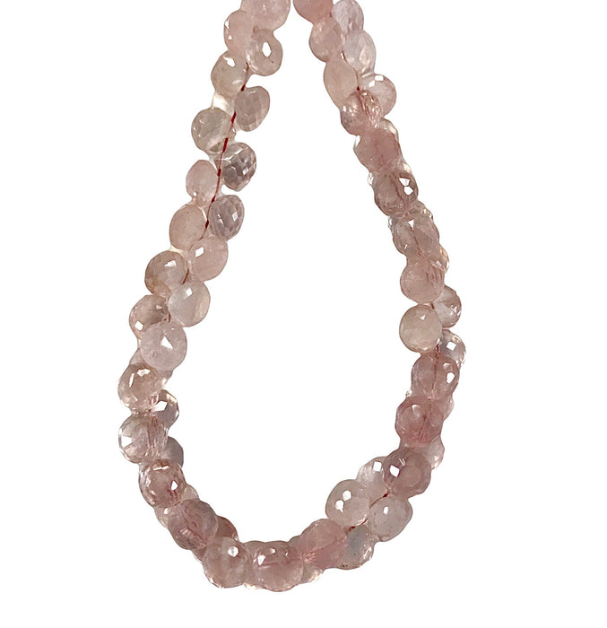 Faceted Gemstone Onion Drops 8" Strand