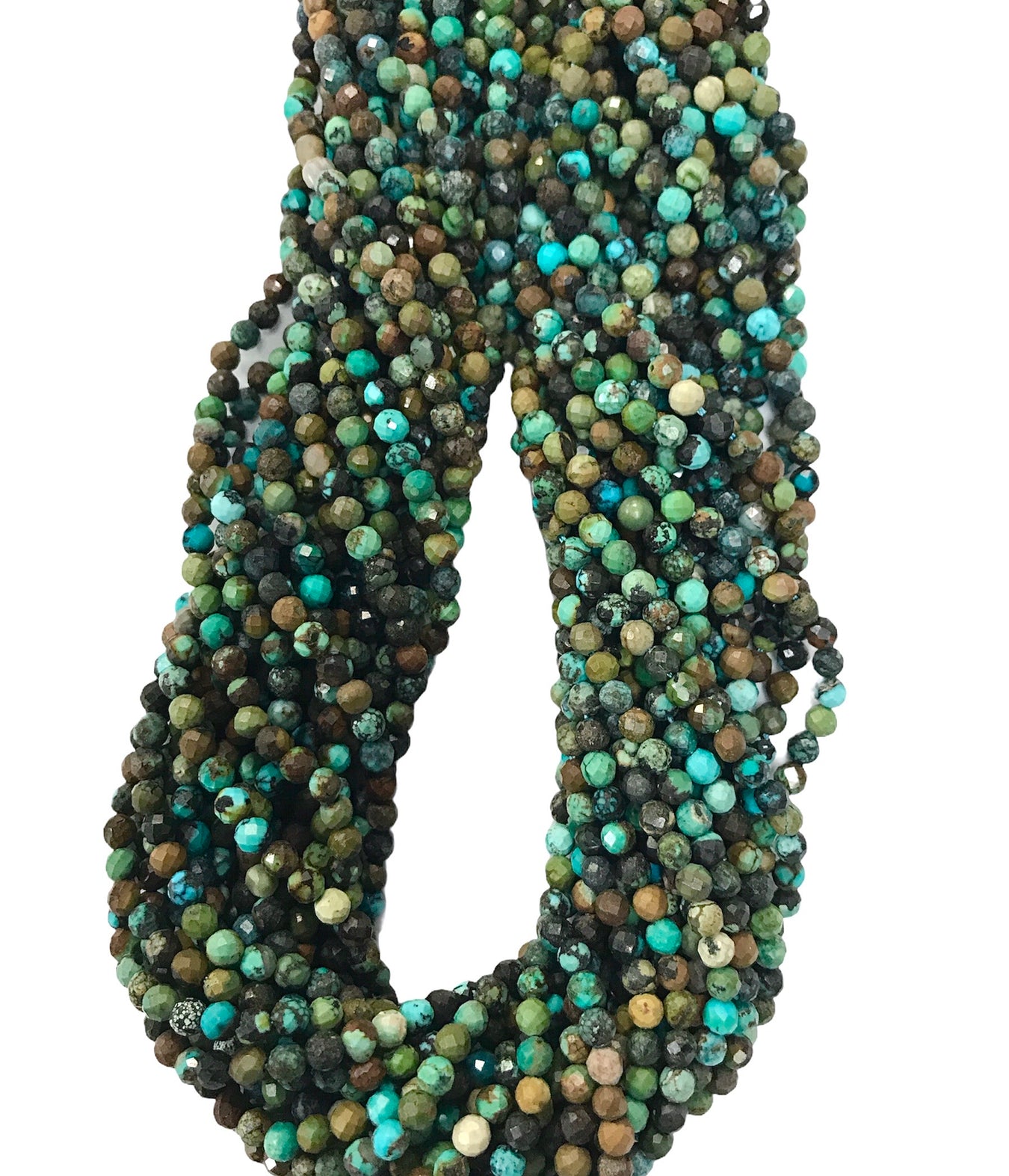 Tiny Micro-faceted gemstone Beads