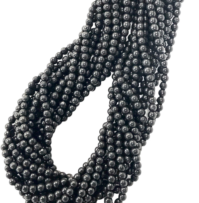 4mm Shungite Round Strand