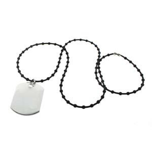20" Soft Silicone Ball Chain Necklace Cord