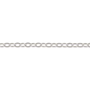 1.3MM STERLING SILVER OPEN CABLE NECKLACE CHAIN
