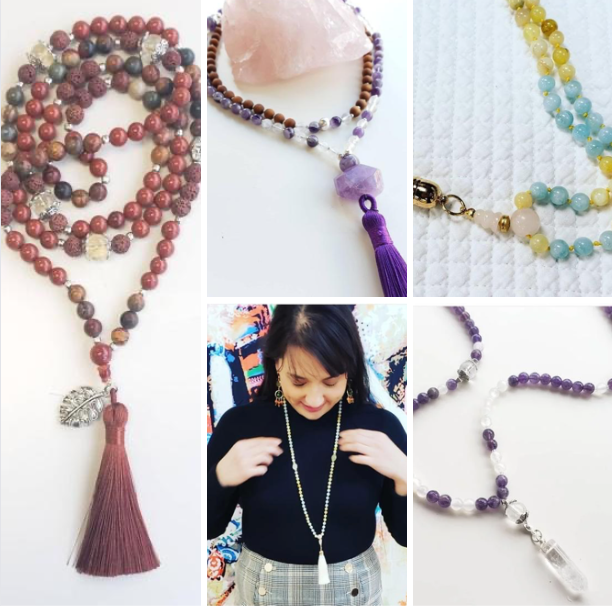 Class Fee - Knotted Gemstone Mala -Saturday December 7 11:30am