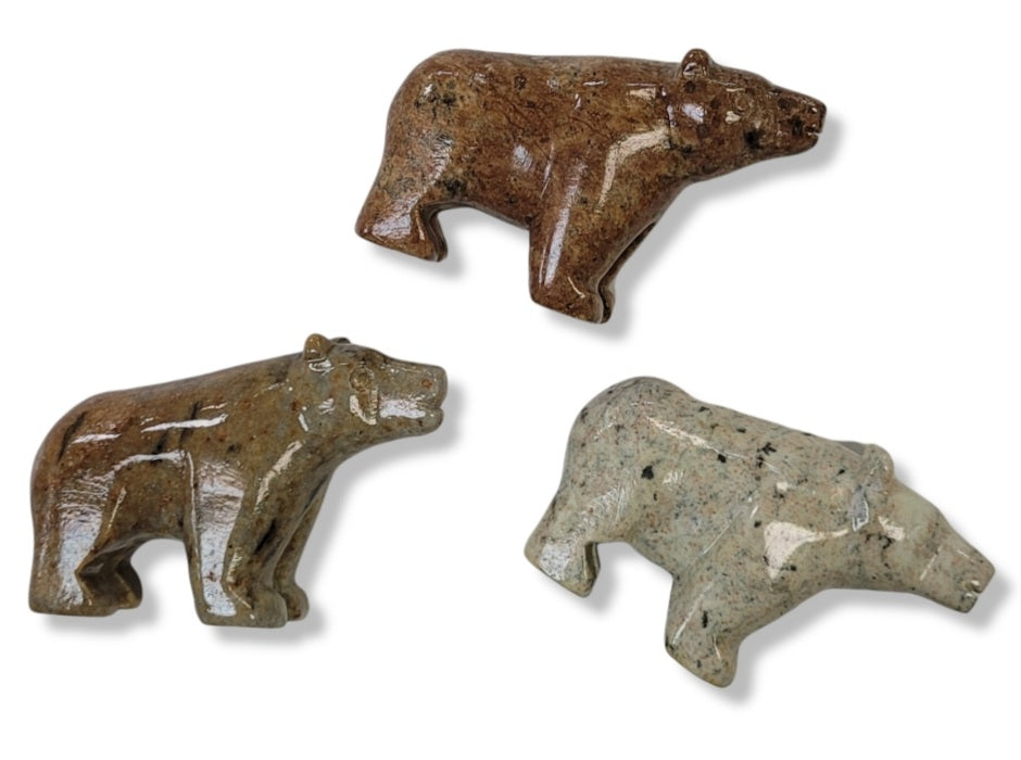 Soap Stone Bear Carving