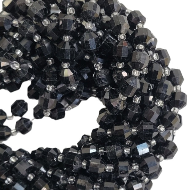 8mm AAA Black Tourmaline Faceted