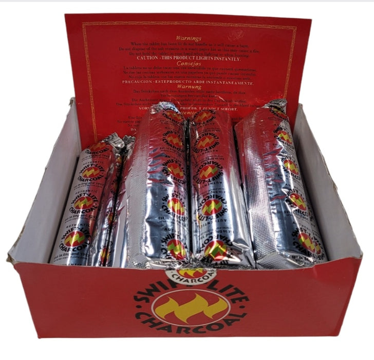 Swift Lite Charcoal Tablets for Incense burning 10/pack 33mm