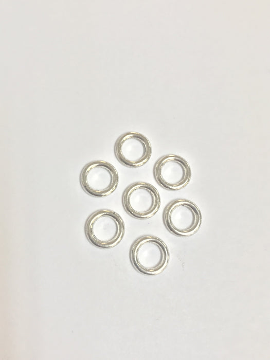 Pewter Ring Beads 9mmODx6mm 2mm thick