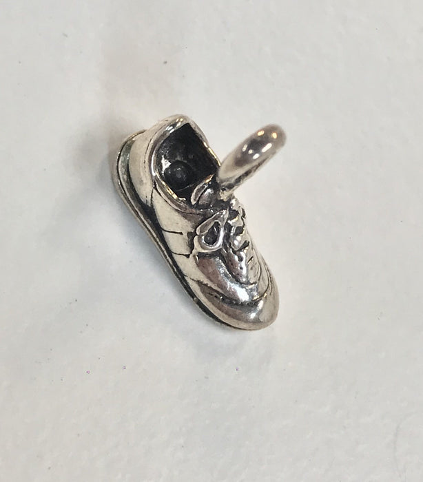 Sterling Silver Charm, Shoe 3D