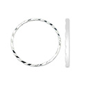 Quick Links Soldered Rings Diamond Cut 30mm Silver Plated 10pcs