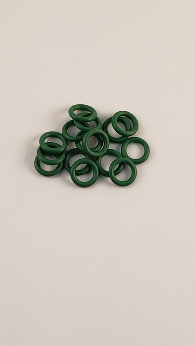 Rubber O Ring Green 16G 1/4"ID 100pcs