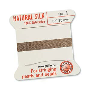 Griffin Silk Size No.1 Beige 2 Meters with Needle