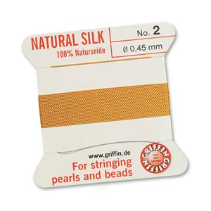 Griffin Silk Size No.2 Amber 2 Meters with Needle