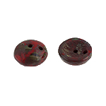 Piggy Beads 50pcs Red Opaque Travertine