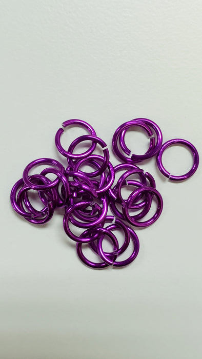 Jump Rings Violet Aluminum 1/4" (6.7mm)ID 5.6AR