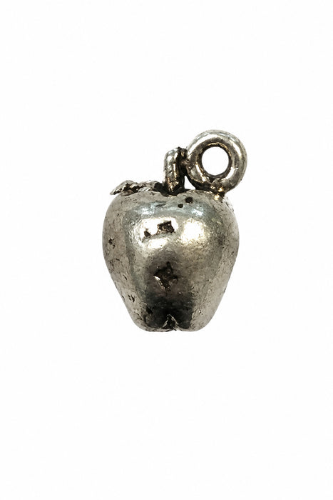 Sterling Silver Charm, Apple 3D