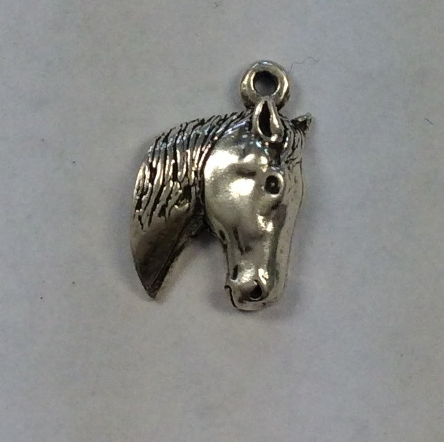 Sterling Silver Charm, Horse Head