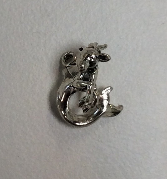 Sterling Silver Charm, Capricorn 3D