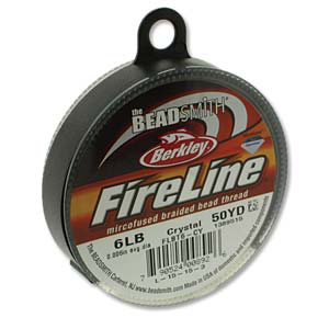 WildFire Bead Weaving Thread - .006, Black, 20 yards
