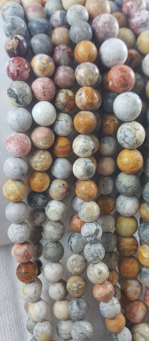 Skye Jasper Matte 8mm Round 16" Strand Approx