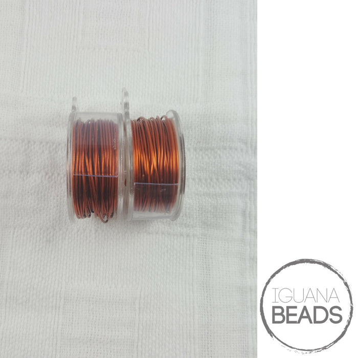 Amber Wire - Wire Wrapping Wire - Copper Core - Non-Tarnish - Parawire -20, 22, 24, 26 Gauge