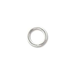 Jump Rings 7mm OD 50pcs 18G Silver Plated
