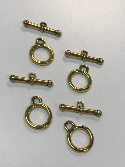 Pewter Gold Toggles Simple Design
