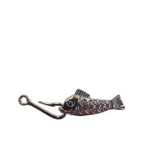 large fish hook pewter clasp