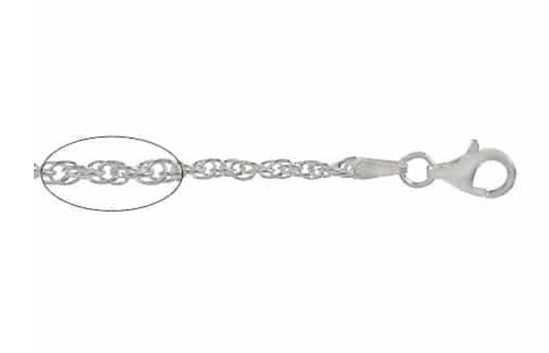 Sterling Silver Chain 1.5mm Wheat Chain - Choose Length